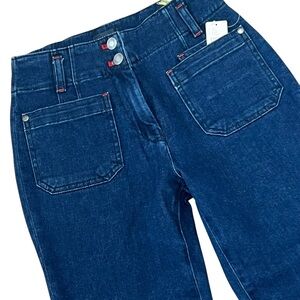 Maeve Dark Blue High-Rise Womens Jeans